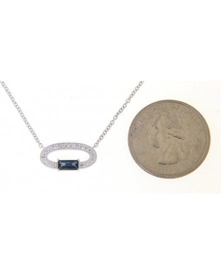 SAPPHIRE DIAMOND NECKLACE (TN333)