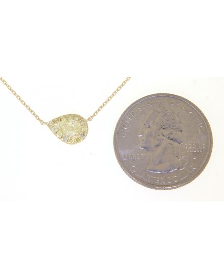 PEAR DIAMOND NECKLACE (TN334)