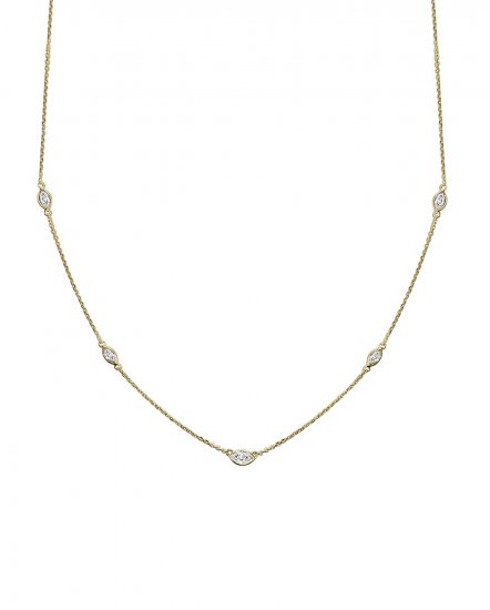 MARQUISE DIAMOND BY THE YARD NECKLACE (TN335)
