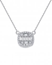 BAGUETTE DIAMOND NECKLACE (TN337)