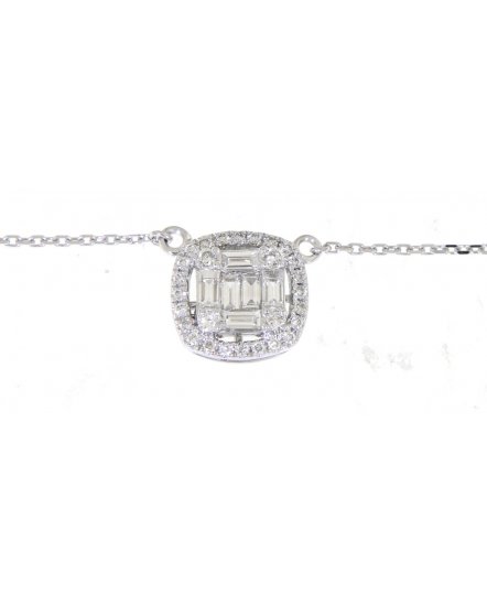 BAGUETTE DIAMOND NECKLACE (TN337)