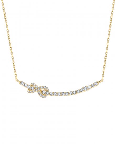 CURVED STYLE DIAMOND NECKLACE (TN349)