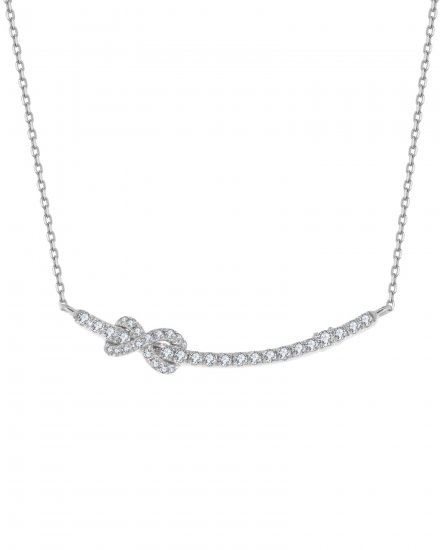 CURVED STYLE DIAMOND NECKLACE (TN349)