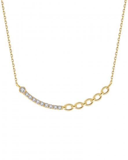 LINK STYLE DIAMOND NECKLACE (TN352)