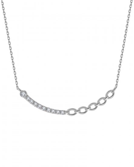 LINK STYLE DIAMOND NECKLACE (TN352)