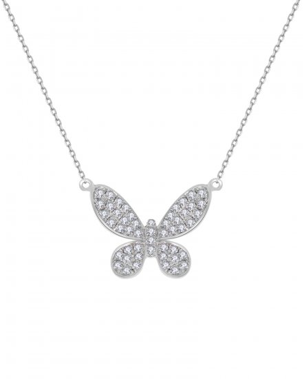 BUTTERFLY DIAMOND NECKLACE (TN354)