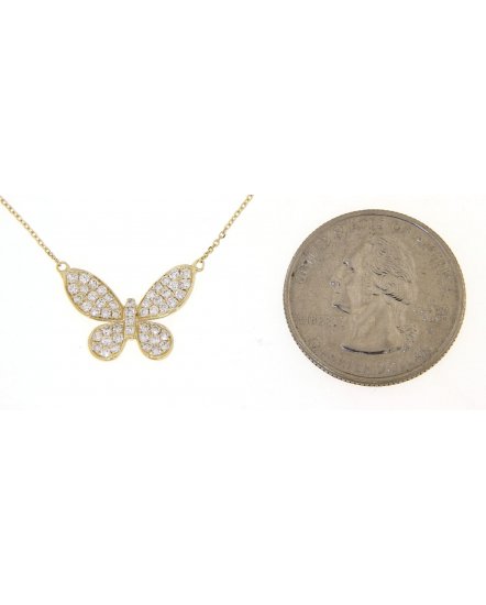 BUTTERFLY DIAMOND NECKLACE (TN354)