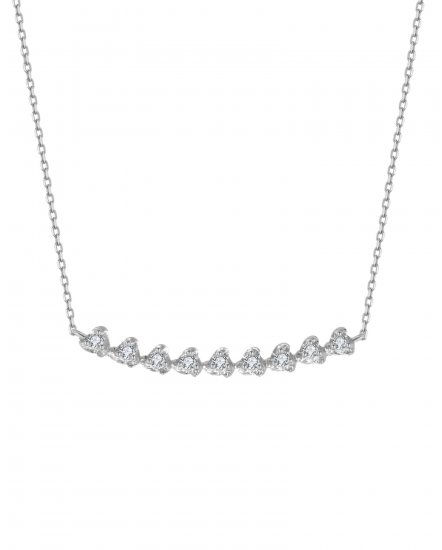 CURVED STYLE DIAMOND NECKLACE (TN356)
