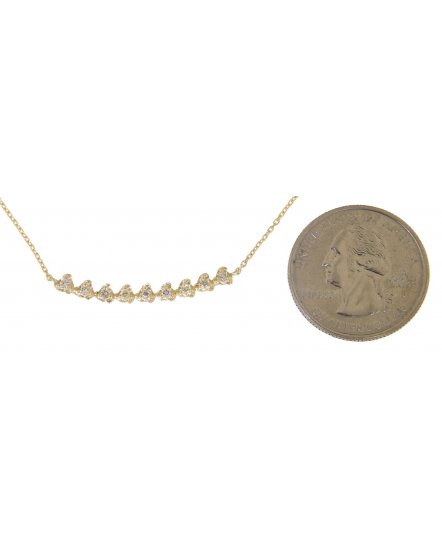 CURVED STYLE DIAMOND NECKLACE (TN356)