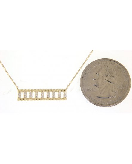 BAR DIAMOND NECKLACE (TN379)