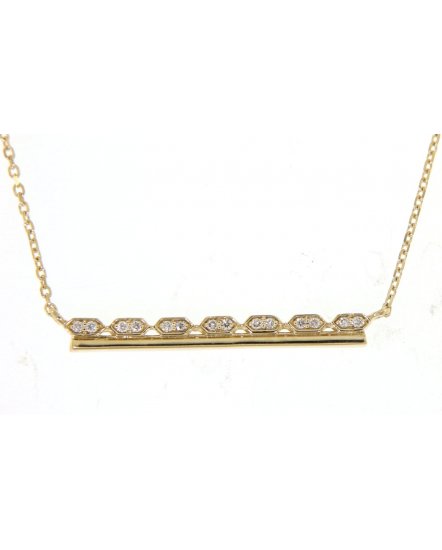 HEXAGON STYLE DIAMOND NECKLACE (TN393)