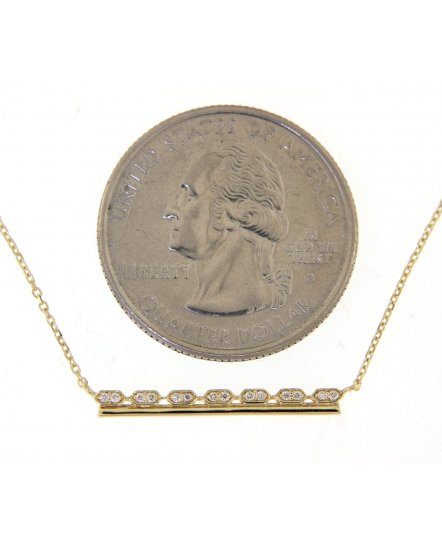 HEXAGON STYLE DIAMOND NECKLACE (TN393)