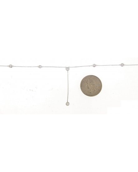 DIAMOND BY THE YARD DANGLE DROP NECKLACE (TN396)