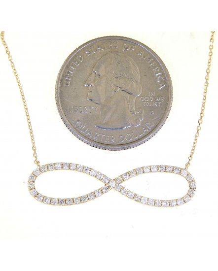 INFINITY STYLE DIAMOND NECKLACE (TN400)