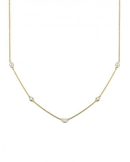 MARQUISE DIAMOND BY THE YARD NECKLACE (TN402)
