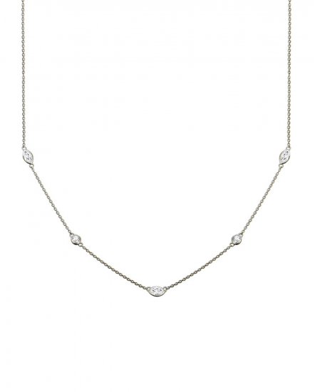 MARQUISE DIAMOND BY THE YARD NECKLACE (TN402)