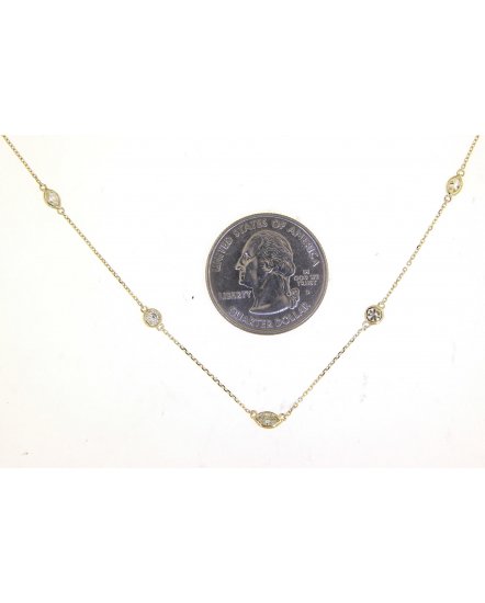 MARQUISE DIAMOND BY THE YARD NECKLACE (TN402)