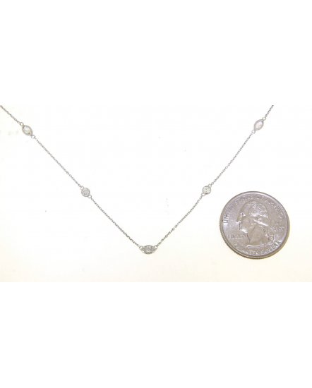 MARQUISE DIAMOND BY THE YARD NECKLACE (TN402)