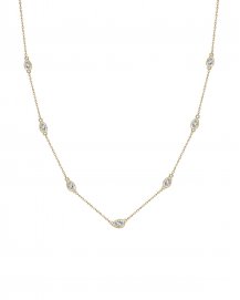 PEAR DIAMOND BY THE YARD NECKLACE (TN404)