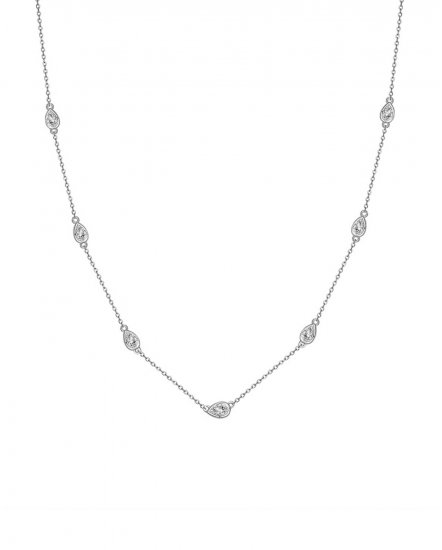 PEAR DIAMOND BY THE YARD NECKLACE (TN404)