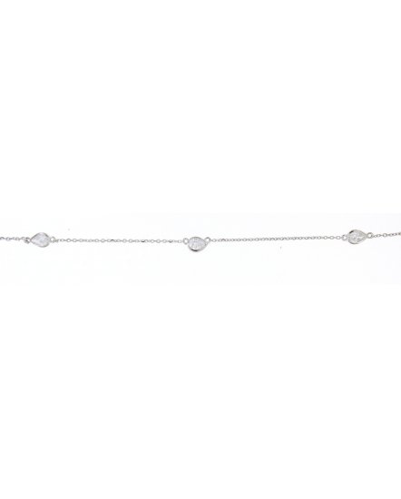PEAR DIAMOND BY THE YARD NECKLACE (TN405)