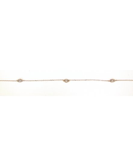 MARQUISE DIAMOND BY THE YARD NECKLACE (TN411)