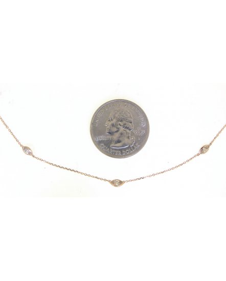 MARQUISE DIAMOND BY THE YARD NECKLACE (TN411)