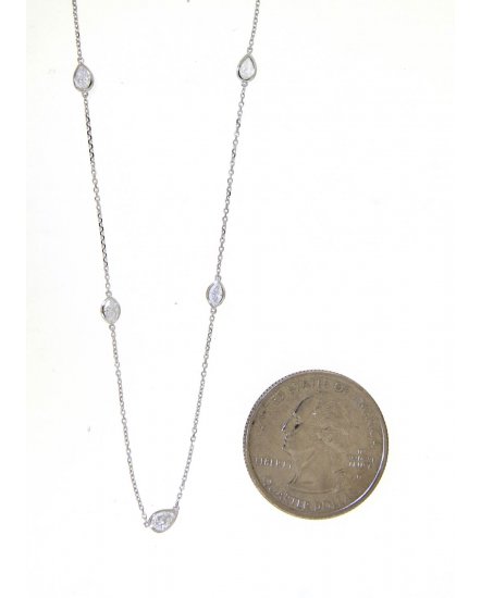 MARQUISE PEAR DIAMOND BY THE YARD NECKLACE (TN412)
