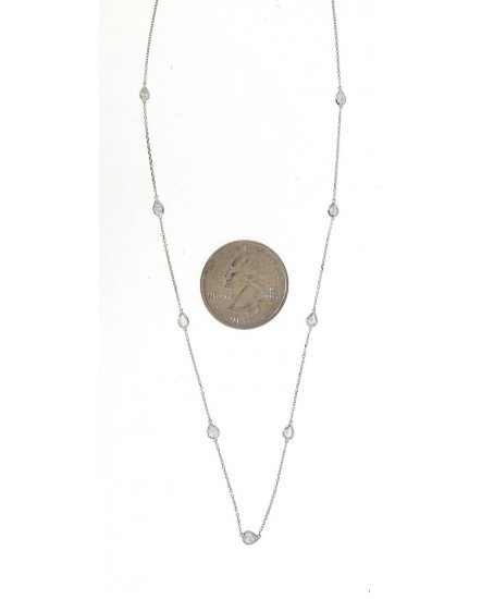 PEAR DIAMOND BY THE YARD NECKLACE (TN413)