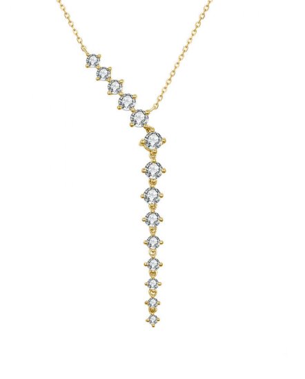 DIAMOND DANGLE DROP NECKLACE (TN423)