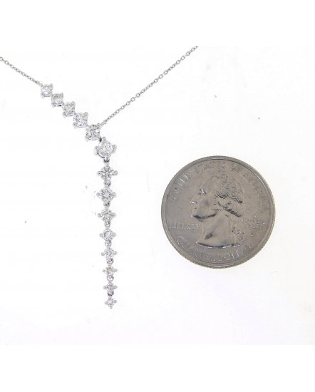 DIAMOND DANGLE DROP NECKLACE (TN423)