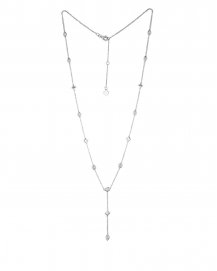 MARQUISE PEAR PRINCESS CUT DIAMOND BY THE YARD DANGLE DROP NECKLACE (TN426)