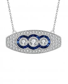 SAPPHIRE DIAMOND NECKLACE (TN430)