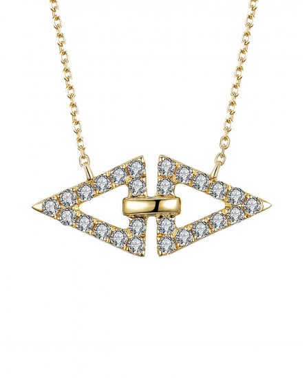 TRIANGLE SHAPE DIAMOND NECKLACE (TN431)
