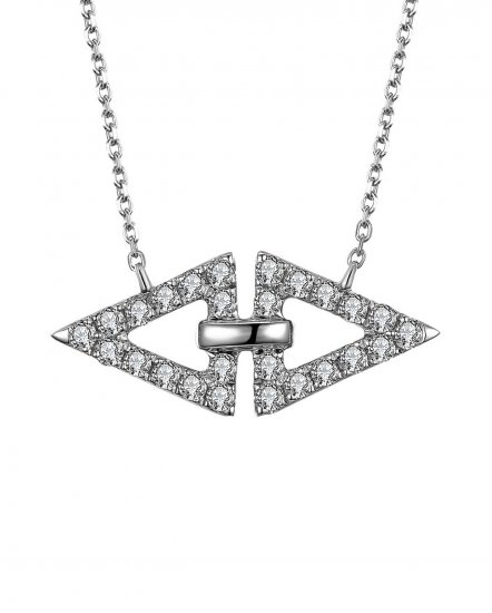 TRIANGLE SHAPE DIAMOND NECKLACE (TN431)