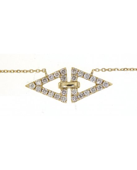 TRIANGLE SHAPE DIAMOND NECKLACE (TN431)