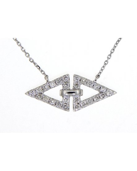 TRIANGLE SHAPE DIAMOND NECKLACE (TN431)