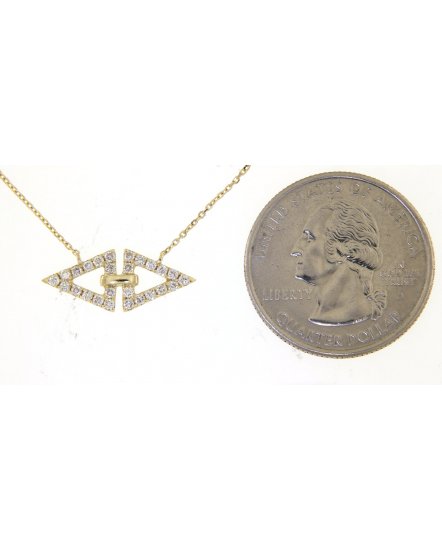 TRIANGLE SHAPE DIAMOND NECKLACE (TN431)
