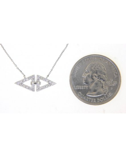 TRIANGLE SHAPE DIAMOND NECKLACE (TN431)