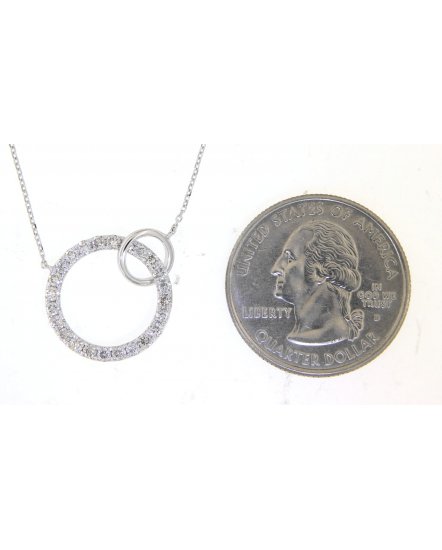 ROUND INTER LINKED STYLE DIAMOND NECKLACE (TN452)