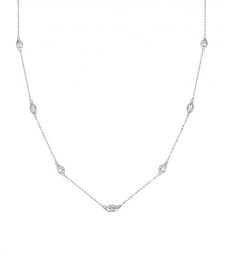 MARQUISE PEAR DIAMOND BY THE YARD NECKLACE (TN472)
