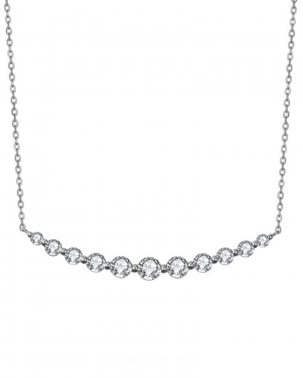 CURVED STYLE DIAMOND NECKLACE (TN473)