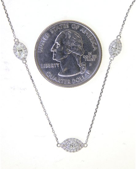 MARQUISE DIAMOND NECKLACE (TN475)