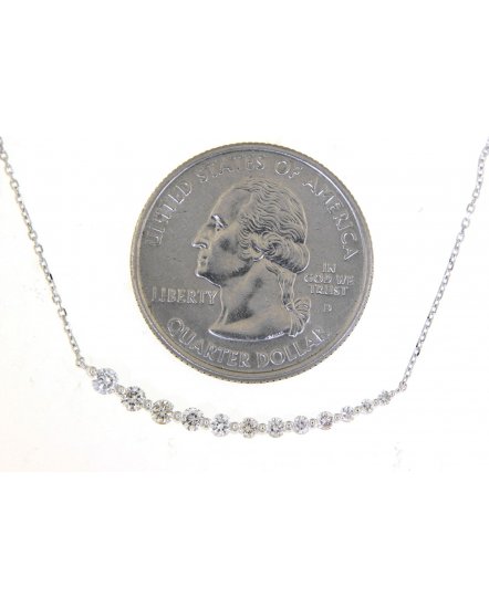 CURVED STYLE DIAMOND NECKLACE (TN477)