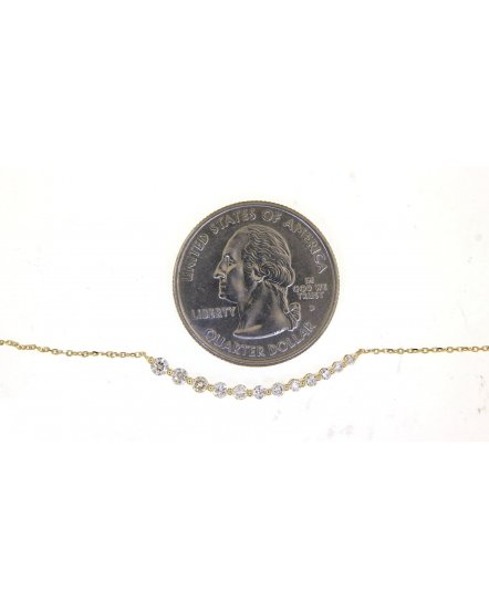 CURVED STYLE DIAMOND NECKLACE (TN477)