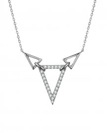 TRIANGLE SHAPE DIAMOND NECKLACE (TN478)
