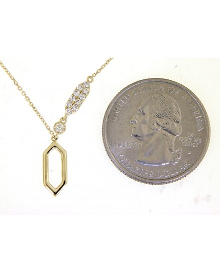 DIAMOND DANGLE DROP NECKLACE (TN480)