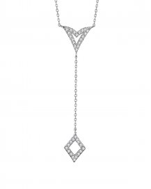 DIAMOND DANGLE DROP NECKLACE (TN488)