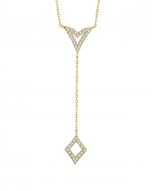 DIAMOND DANGLE DROP NECKLACE (TN488)