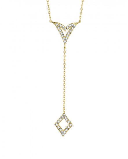 DIAMOND DANGLE DROP NECKLACE (TN488)